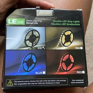 LED strip lights in white